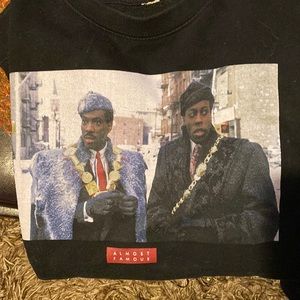 Black “made in America” almost famous 2X Crewneck